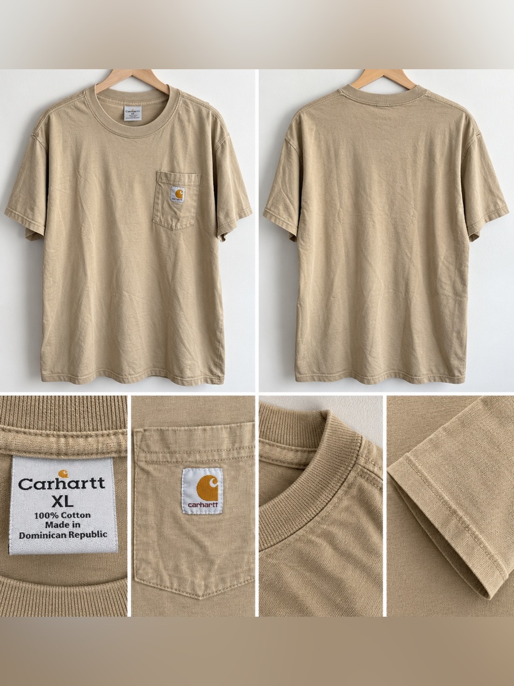 Carhartt XL Tan Pocket T-Shirt